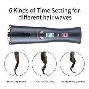 Auto Wireless Curling Wand USB Rechargeable